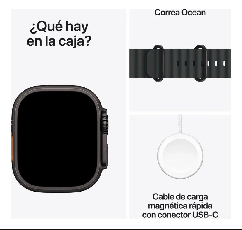 Apple Watch Ultra 2 49MM Titani- um - Negro