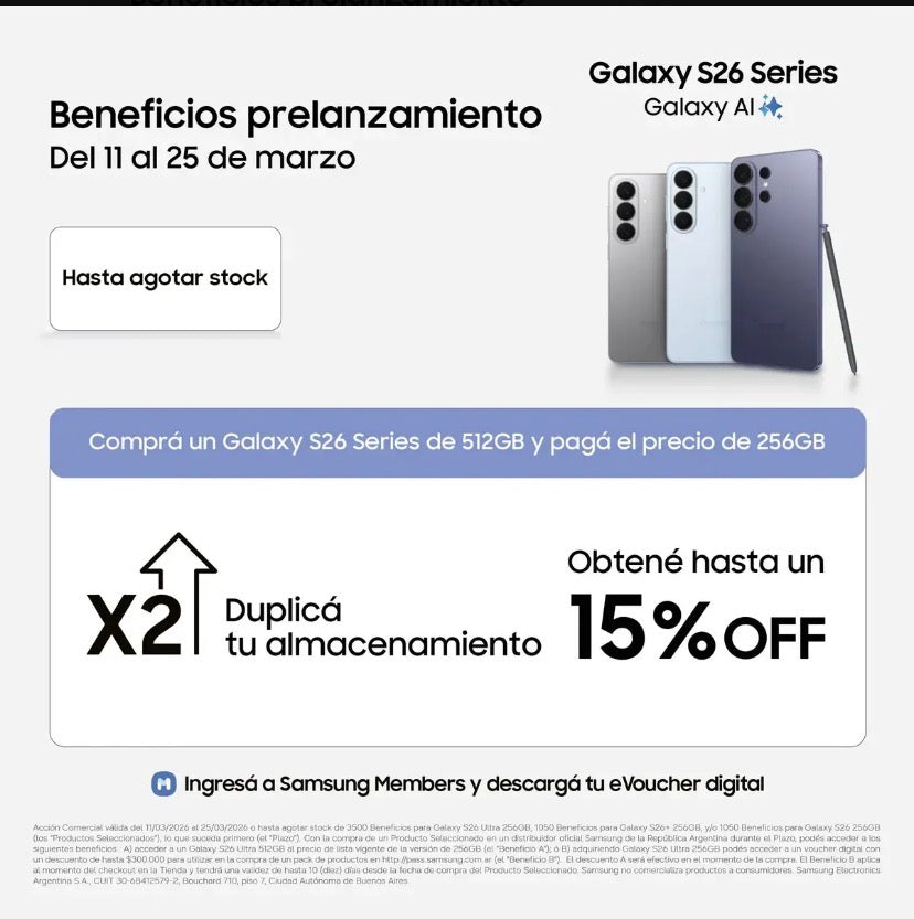 📱 Samsung S26 512GB (12GB RAM)