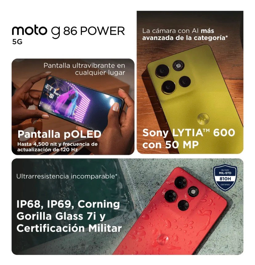 📱 Moto G86 Power 512GB (8GB RAM)